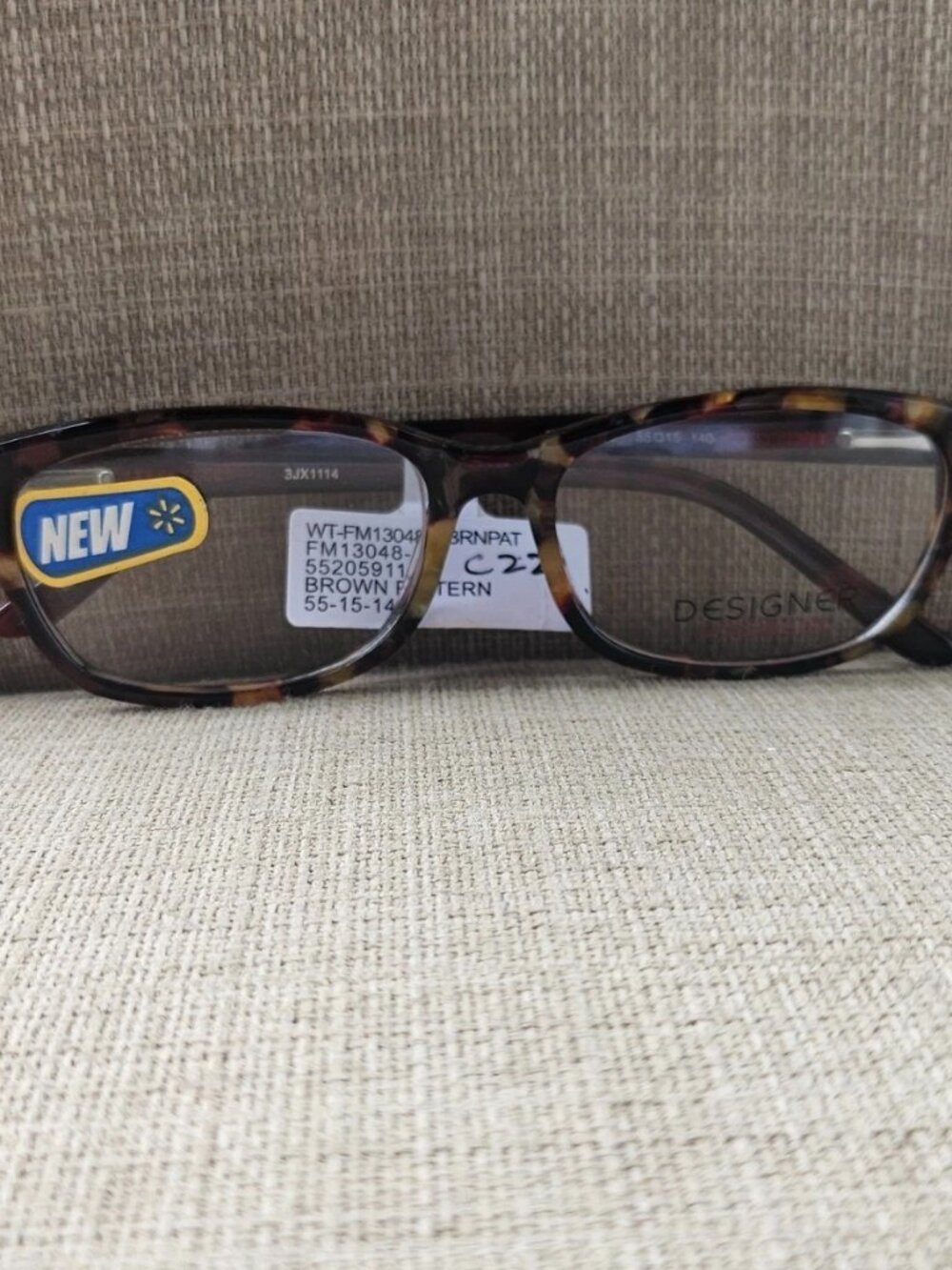 Wallmart Eyeglasses Frame Tortoise Brown Designer Look Eyewear FM13048 NWT $54 - Picture 4 of 12
